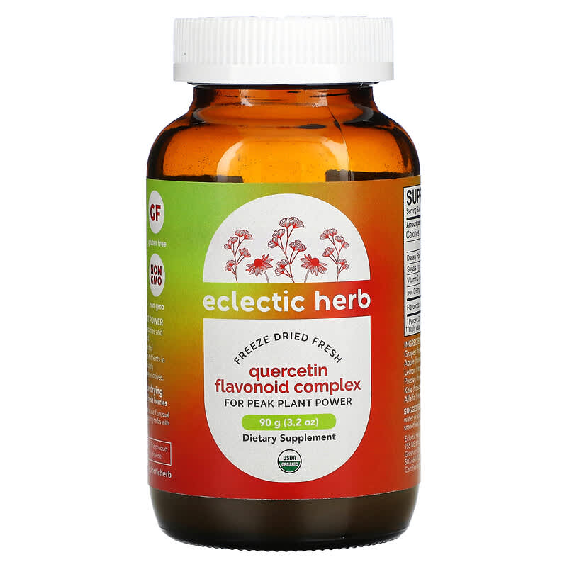 Eclectic Institute Freeze-Dried Fresh Quercetin Flavonoid Complex 3.2 oz (90 g) 3 Eclectic Institute Freeze-Dried Fresh Quercetin Flavonoid Complex 3.2 oz (90 g) 023363379279