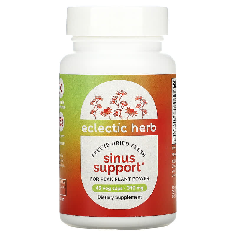 Eclectic Institute Freeze-Dried Fresh Sinus Support 310 mg 45 Veg Caps 3 Eclectic Institute Freeze-Dried Fresh Sinus Support 310 mg 45 Veg Caps 023363324156