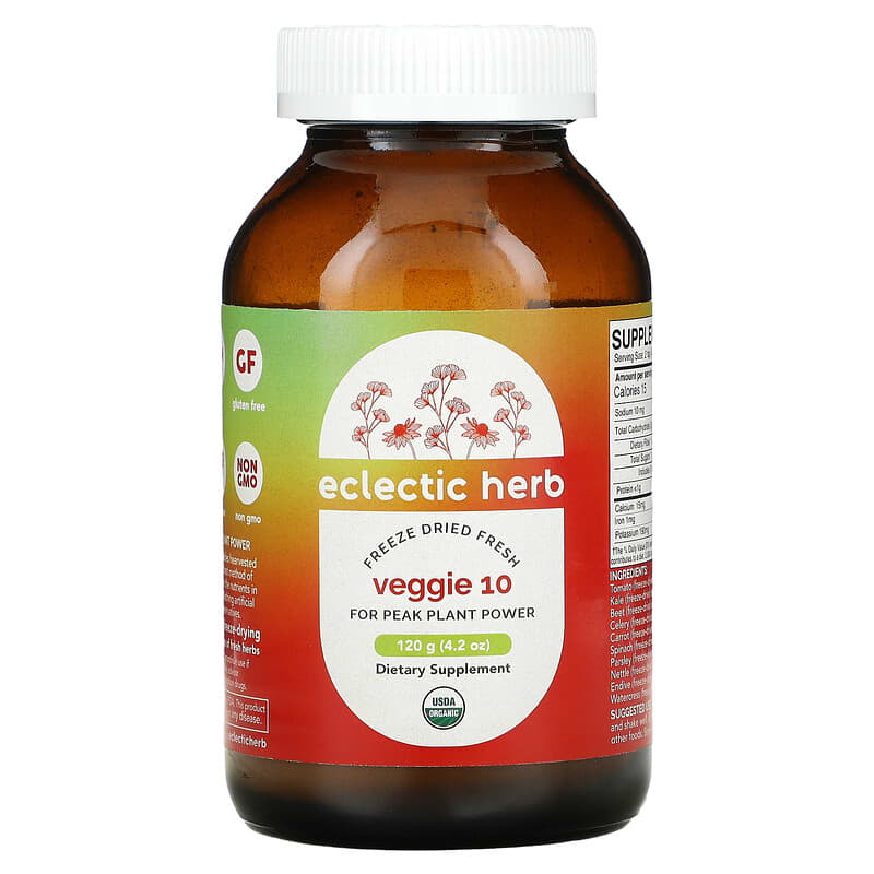 Eclectic Institute Freeze Dried Fresh Veggie 10 4.2 oz (120 g) 3 Eclectic Institute Freeze Dried Fresh Veggie 10 4.2 oz (120 g) 023363371297