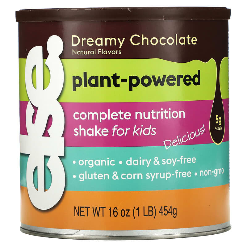 Else Plant Powered Complete Nutrition Shake For Kids Dreamy Chocolate 16 oz (454 g) 3 Else Plant Powered Complete Nutrition Shake For Kids Dreamy Chocolate 16 oz (454 g) 850016323026