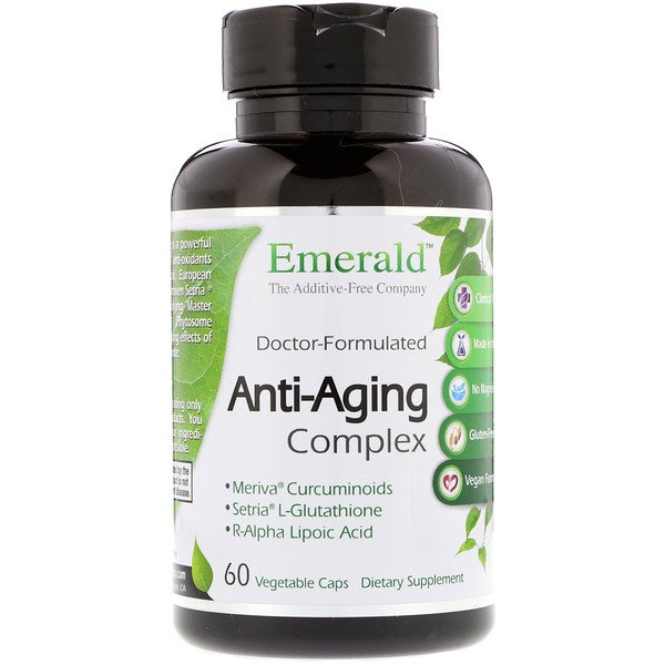 Emerald Laboratories Anti-Aging Complex 60 Vegetable Caps 6 emerald laboratories anti aging complex 60 vegetable caps 69790