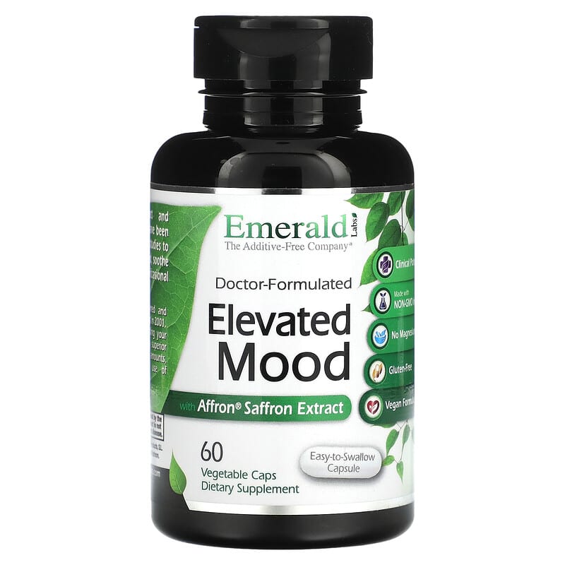 Emerald Laboratories Elevated Mood with Affron Saffron Extract 60 Vegetable Caps 3 Emerald Laboratories Elevated Mood with Affron Saffron Extract 60 Vegetable Caps 743650003693