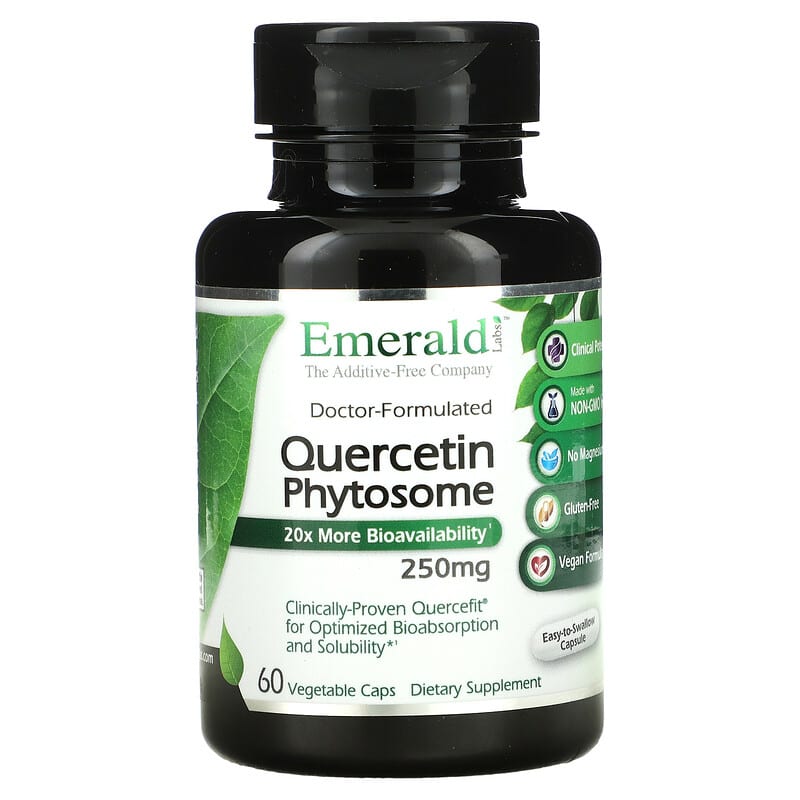 Emerald Laboratories Quercetin Phytosome 250 mg 60 Vegetable Caps 3 Emerald Laboratories Quercetin Phytosome 250 mg 60 Vegetable Caps 743650003655