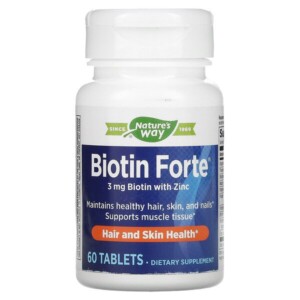 Mua Enzymatic Therapy Biotin Forte with Zinc 3 mg 60 viên giảm giá rẻ Hà nội TPHCM