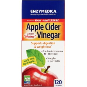 Mua Enzymedica Apple Cider Vinegar with the Mother 120 viên giảm giá rẻ Hà nội TPHCM