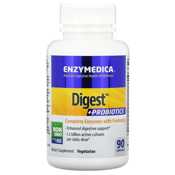 Enzymedica Digest + Probiotics 90 viên 3 enzymedica digest probiotics 90 capsules 74615