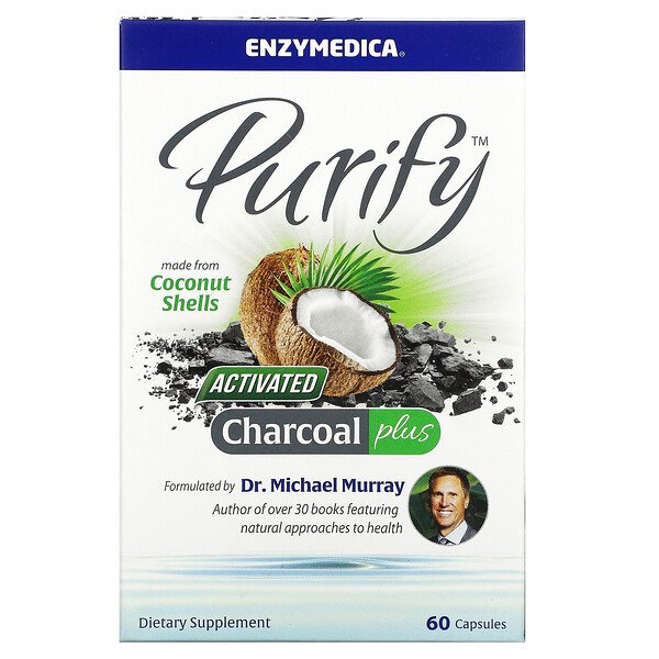 Enzymedica Purify Activated Charcoal Plus 60 viên 3 enzymedica purify activated charcoal plus 60 capsules 77136
