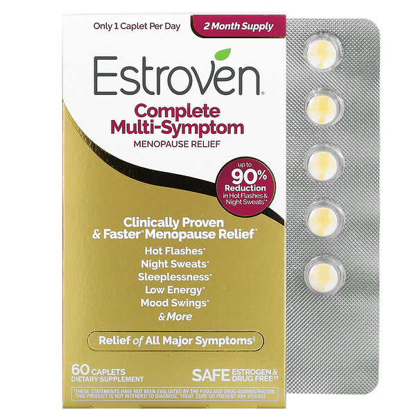 Estroven Complete Multi-Symptom Menopause Relief 60 Caplets 3 estroven complete multi symptom menopause relief 60 caplets 103573