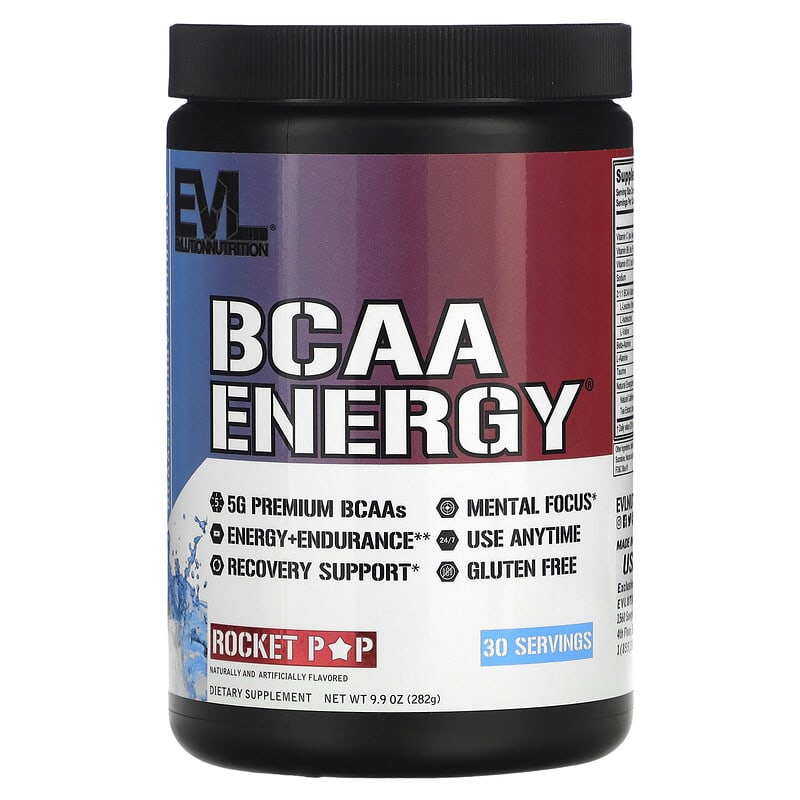 EVLution Nutrition BCAA ENERGY Rocket Pop 9.9 oz (282 g) 3 EVLution Nutrition BCAA ENERGY Rocket Pop 9.9 oz (282 g) 818901026995