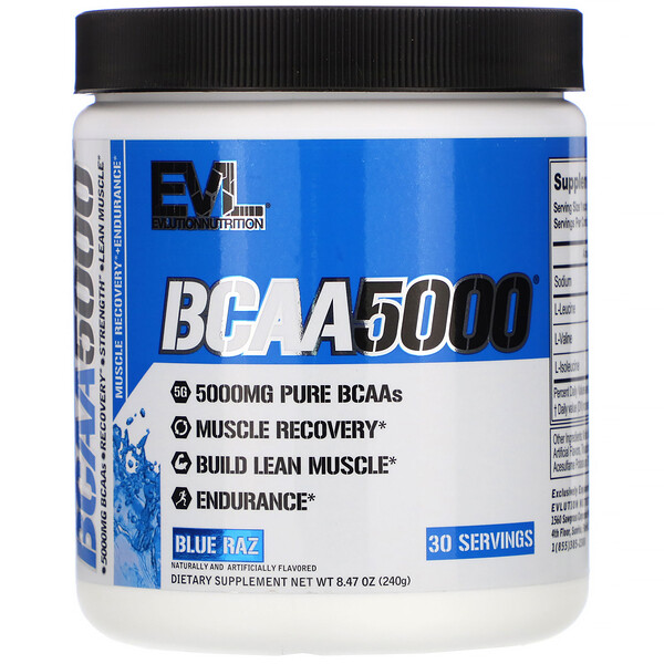 Mua EVLution Nutrition BCAA5000 Blue Raz 8.47 oz 240 g giảm giá rẻ Hà nội TPHCM
