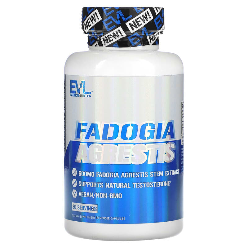 EVLution Nutrition Fadogia Agrestis 600 mg 30 Veggie Capsules 3 EVLution Nutrition Fadogia Agrestis 600 mg 30 Veggie Capsules 818901027435