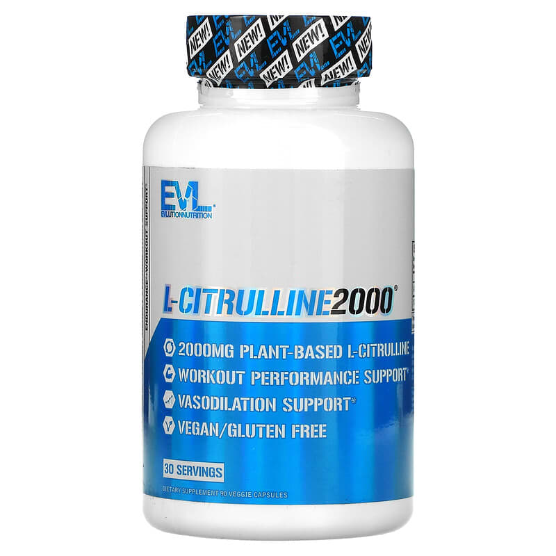 EVLution Nutrition L-Citrulline2000 90 Veggie Capsules 3 EVLution Nutrition L-Citrulline2000 90 Veggie Capsules 818901024182