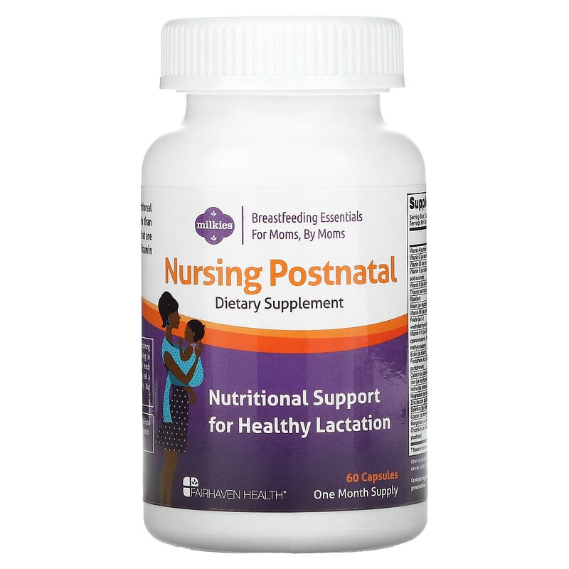 Fairhaven Health Milkies Nursing Postnatal 60 Capsules 3 Fairhaven Health Milkies Nursing Postnatal 60 Capsules 895749000394