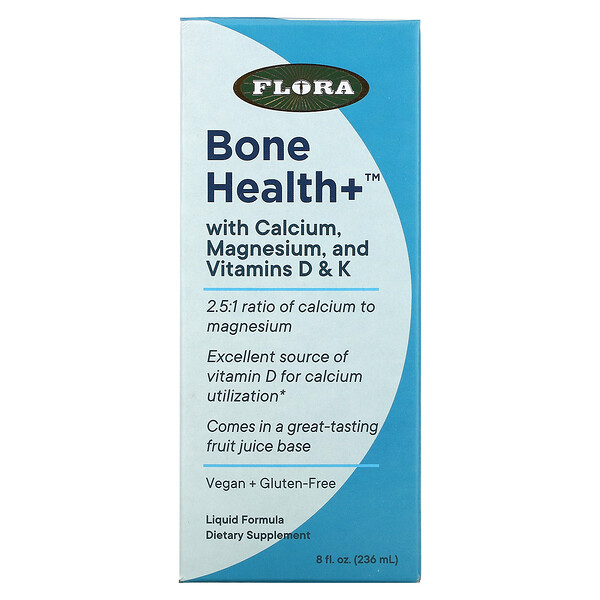 Flora Bone Health+ with Calcium Magnesium and Vitamins D & K Liquid 8 fl oz (236 ml) 3 Mua Flora Bone Health+ with Calcium Magnesium and Vitamins D & K Liquid 8 oz 236 ml giảm giá rẻ Hà nội TPHCM