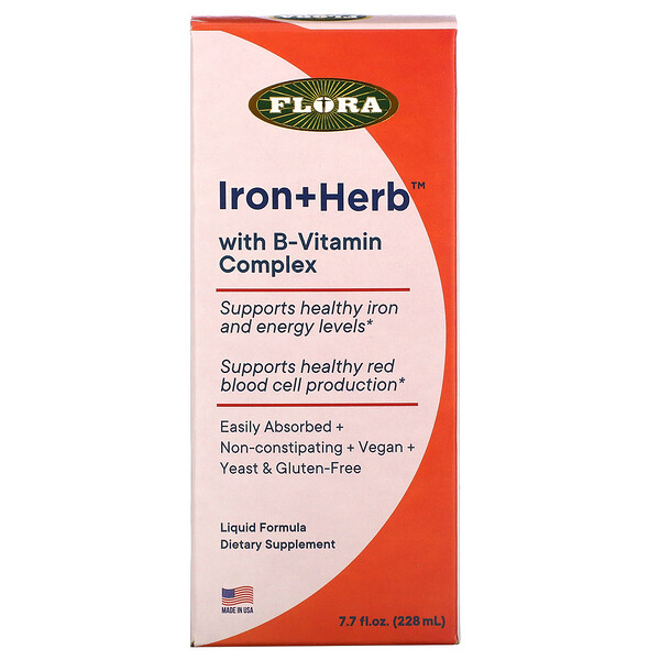 Mua Flora Iron+ Herb With B-Vitamin Complex 7.7 oz 228 ml giảm giá rẻ Hà nội TPHCM