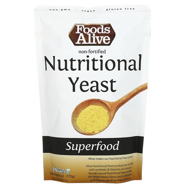Foods Alive Superfood Non-Fortified Nutritional Yeast 6 oz (170 g) 3 foods alive superfood non fortified nutritional yeast 6 oz 170 g 72864