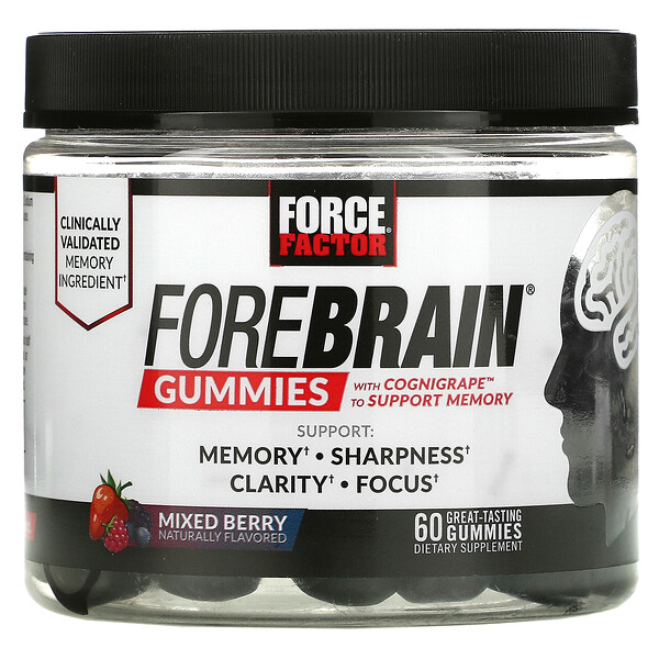 Mua Force Factor Forebrain Gummies Memory Support Mixed Berry 60 Gummies giảm giá rẻ Hà nội TPHCM