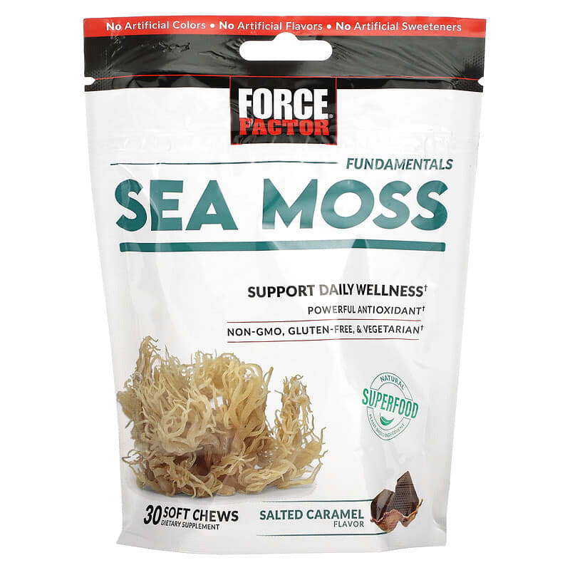Force Factor Fundamentals Sea Moss Salted Caramel 30 Soft Chews 3 Force Factor Fundamentals Sea Moss Salted Caramel 30 Soft Chews 818594018697