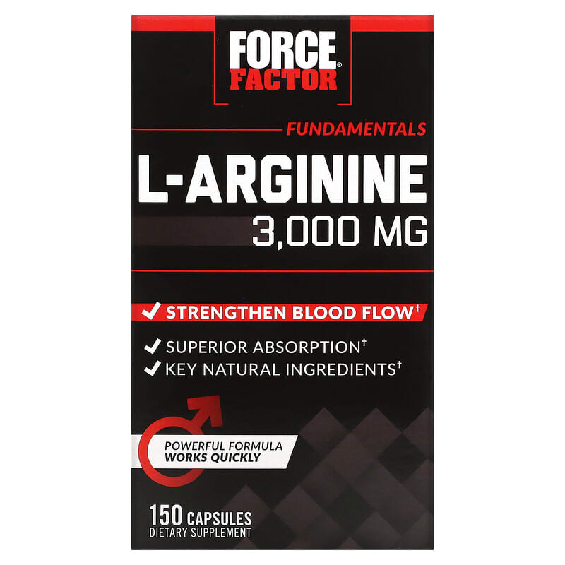 Force Factor L-Arginine 600 mg 150 Capsules 3 Force Factor L-Arginine 600 mg 150 Capsules 818594015252