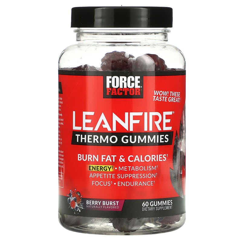 Force Factor Leanfire Thermo Fat Burner Gummies Berry Blast 60 Gummies 3 Force Factor Leanfire Thermo Fat Burner Gummies Berry Blast 60 Gummies 818594017027