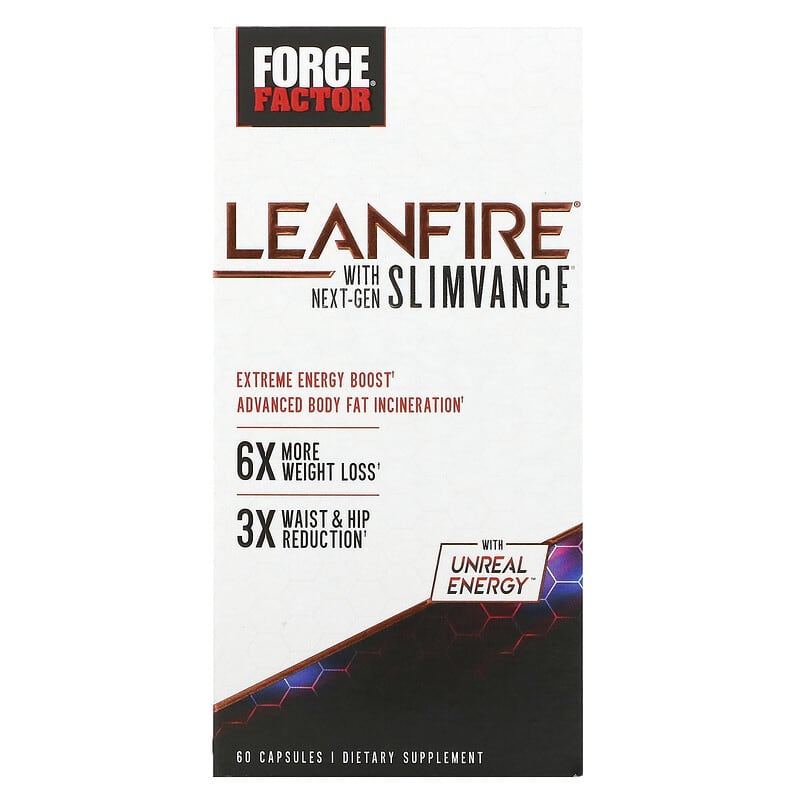 Force Factor LeanFire with Next-Gen Slimvance 60 Capsules 3 Force Factor LeanFire with Next-Gen Slimvance 60 Capsules 818594016983