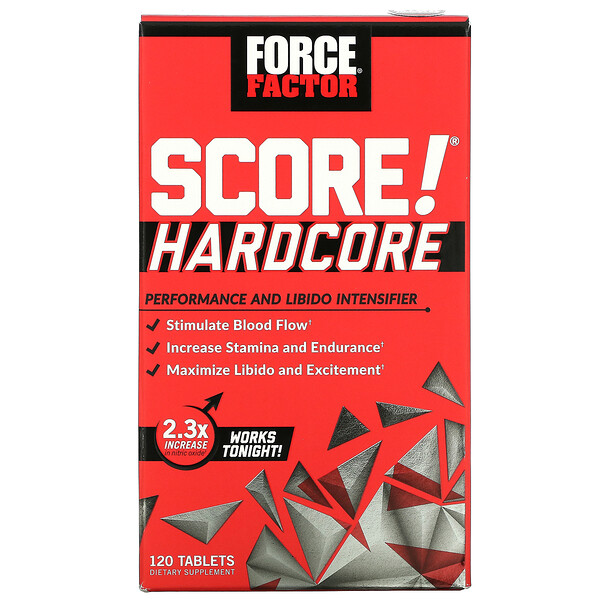 Force Factor SCORE! Hardcore Performance and Libido Intensifier 120 viên 3 force factor score hardcore performance and libido intensifier 120 tablets 107828