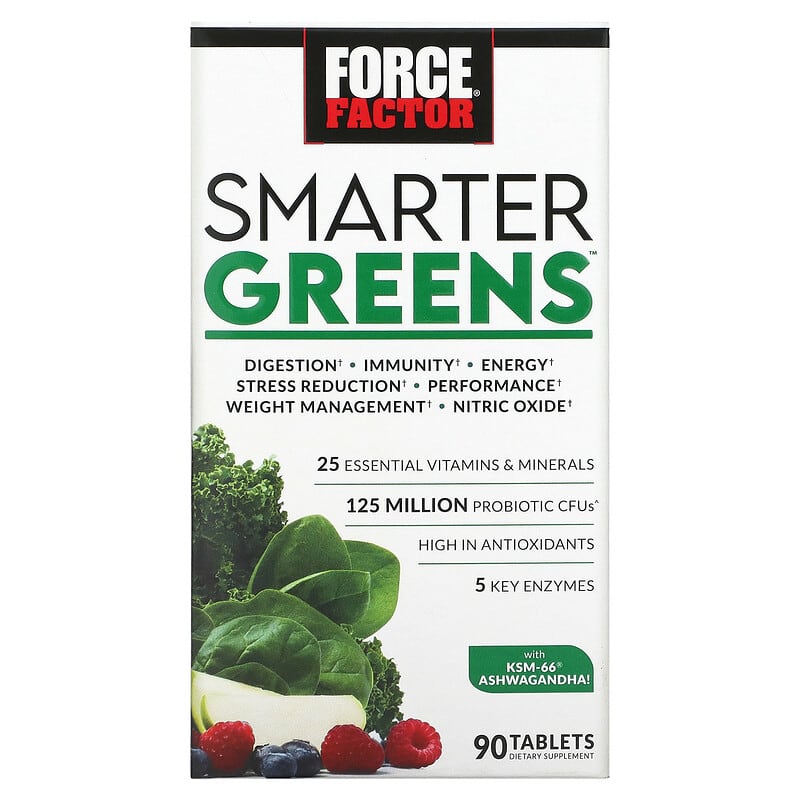 Force Factor Smarter Greens 90 Tablets 3 Force Factor Smarter Greens 90 Tablets 818594017089