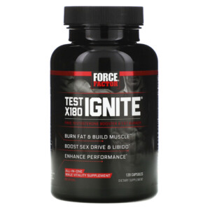 Mua Force Factor Test X180 Ignite Free Testosterone Booster & Fat Burner 120 viên giảm giá rẻ Hà nội TPHCM