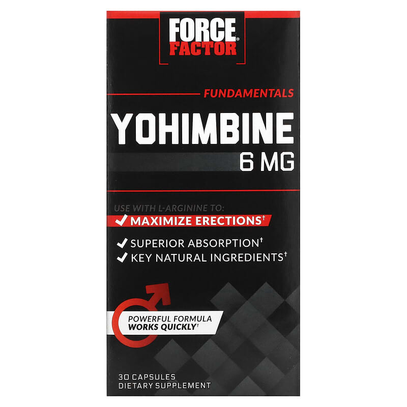 Force Factor Yohimbine 6 mg 30 Capsules 3 Force Factor Yohimbine 6 mg 30 Capsules 818594015276