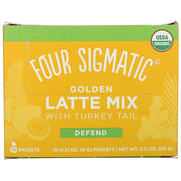 Mua Four Sigmatic Golden Latte Mix with Turkey Tail 10 Packets 0.21 oz 6 g Each giảm giá rẻ Hà nội TPHCM