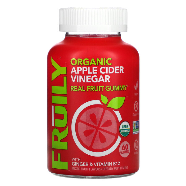 Mua Fruily Organic Apple Cider Vinegar with Ginger & Vitamin B12 Mixed Fruit 60 Gummies giảm giá rẻ Hà nội TPHCM