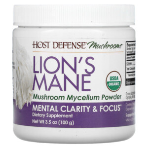 Mua Fungi Perfecti Lion's Mane Mushroom Mycelium Powder Mental Clarity & Focus 3.5 oz 100 g giảm giá rẻ Hà nội TPHCM