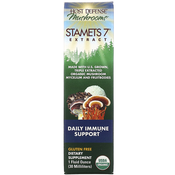 Fungi Perfecti Host Defense Host Defense Mushrooms Stamets 7 Extract Daily Immune Support 1 fl oz (30 ml) 3 Mua Fungi Perfecti Stamets 7 Extract Daily Immune Support 1 oz 30 ml giảm giá rẻ Hà nội TPHCM