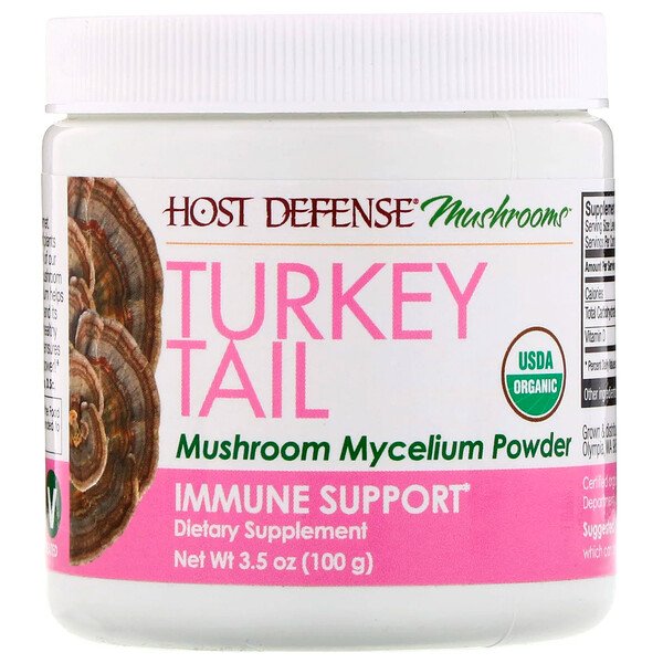 Fungi Perfecti Host Defense Turkey Tail Mushroom Mycelium Powder Immune Support 3.5 oz (100 g) 3 Mua Fungi Perfecti Turkey Tail Mushroom Mycelium Powder Immune Support 3.5 oz 100 g giảm giá rẻ Hà nội TPHCM