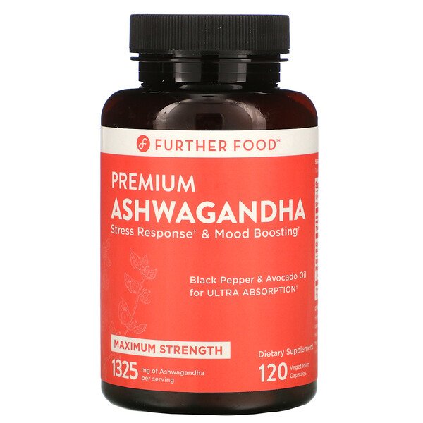 Further Food Premium Ashwagandha Maximum Strength 662.5 mg 120 Vegetarian Capsules 2 Mua Further Food Premium Ashwagandha Maximum Strength 1