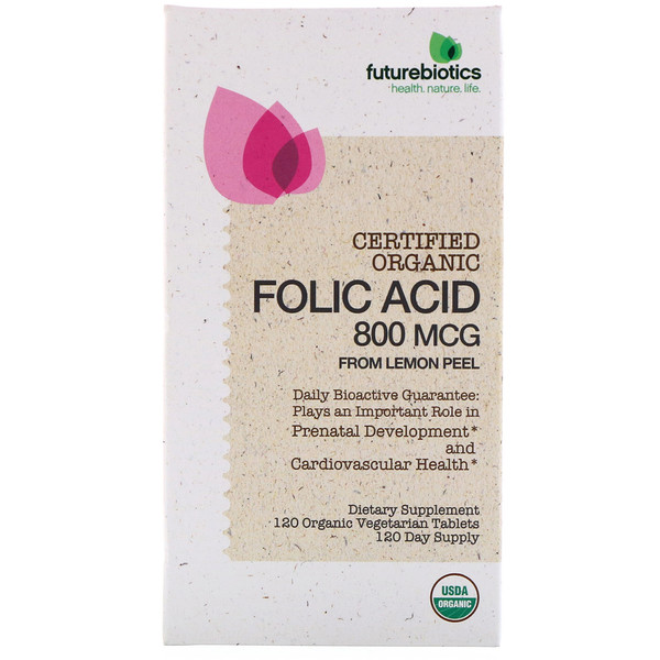 Futurebiotics Folic Acid From Lemon Peel 800 mcg 120 Organic Vegetarian Tablets 2 Mua FutureBiotics Folic Acid From Lemon Peel 800 mcg 120 Organic viên giảm giá rẻ Hà nội TPHCM