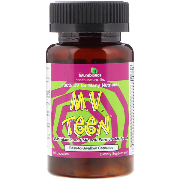 FutureBiotics M.V. Teen 90 Capsules 3 futurebiotics m v teen 90 capsules 22279