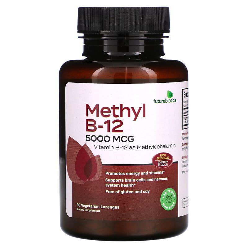 Futurebiotics Methyl B-12 Cherry 5.000 mcg 90 Vegetarian Lozenges 3 Futurebiotics Methyl B-12 Cherry 5.000 mcg 90 Vegetarian Lozenges 049479501106