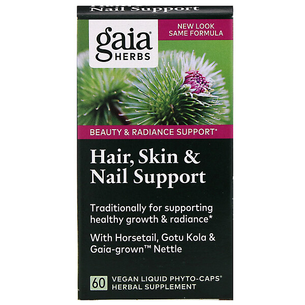 Mua Gaia Herbs Hair Skin & Nail Support 60 Vegan Liquid Phyto-Caps giảm giá rẻ Hà nội TPHCM