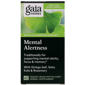 Mua Gaia Herbs DailyWellness Mental Alertness 60 Vegetarian Liquid Phyto-Caps giảm giá rẻ Hà nội TPHCM
