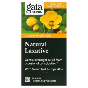 Gaia Herbs Natural Laxative 90 Tablets 751063996211