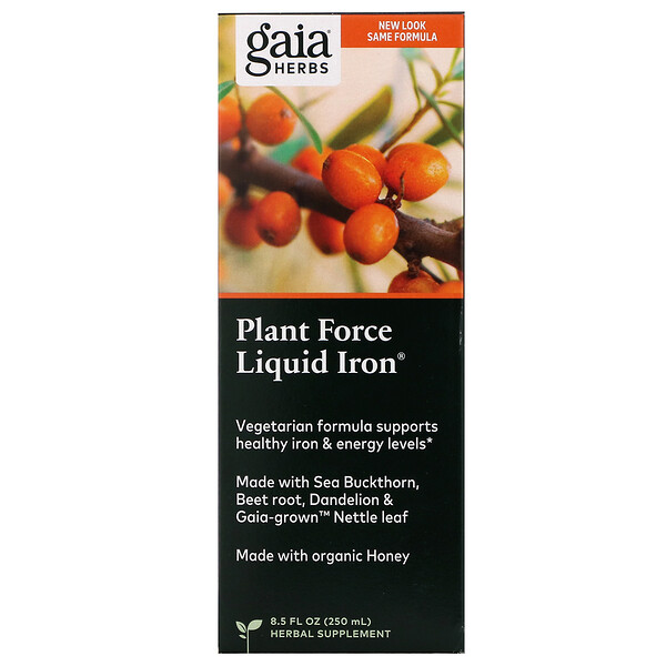 Mua Gaia Herbs Plant Force Liquid Iron 8.5 oz 250 ml giảm giá rẻ Hà nội TPHCM