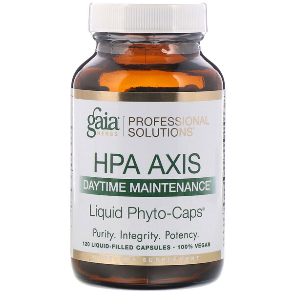 Gaia Herbs Professional Solutions HPA Axis Daytime Maintenance 120 Liquid-Filled viên 3 gaia herbs professional solutions hpa axis daytime maintenance 120 liquid filled capsules 94861