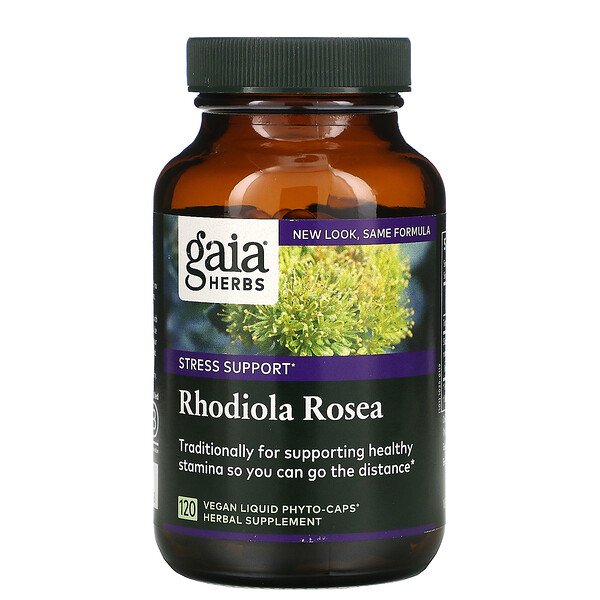 Gaia Herbs Rhodiola Rosea 120 Vegan Liquid Phyto-Caps 3 gaia herbs rhodiola rosea 120 vegan liquid phyto caps 55892