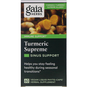 Mua Gaia Herbs Turmeric Supreme Sinus Support 60 Vegan Liquid Phyto-Caps giảm giá rẻ Hà nội TPHCM