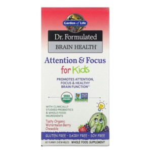 Mua Garden of Life Dr. Formulated Brain Health Attention & Focus for Kids Organic Watermelon Berry 60 Yummy Chewables giảm giá rẻ Hà nội TPHCM
