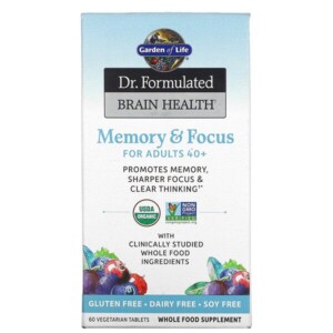 Mua Garden of Life Dr. Formulated Brain Health Memory & Focus for Adults 40+ 60 viên giảm giá rẻ Hà nội TPHCM