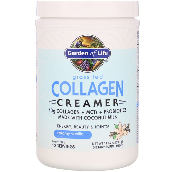 Mua Garden of Life Grass Fed Collagen Creamer Creamy Vanilla 11.64 oz 330 g giảm giá rẻ Hà nội TPHCM
