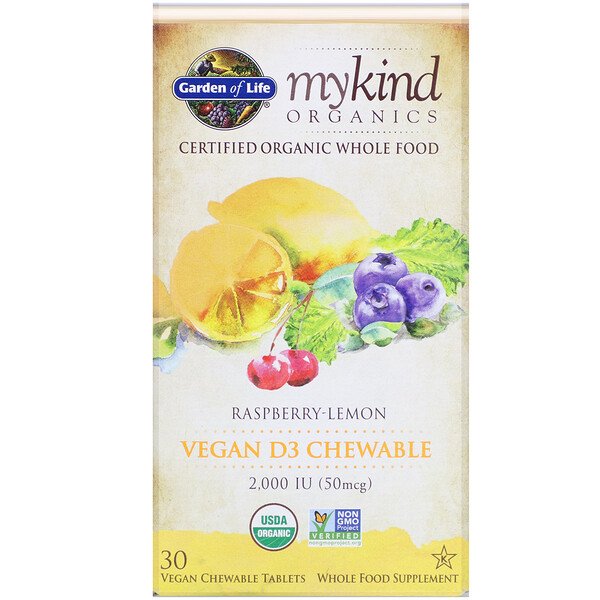 Mua Garden of Life MyKind Organics Vegan D3 Raspberry-Lemon 50 mcg 2