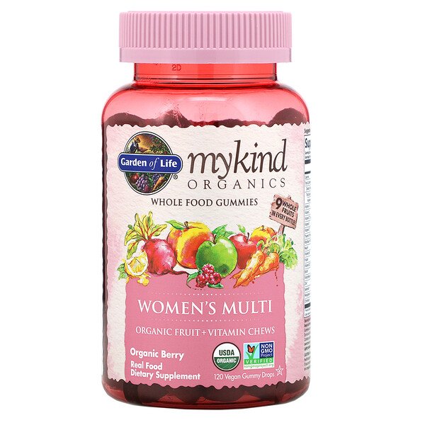 Mua Garden of Life MyKind Organics Women's Multi Organic Berry 120 Vegan Gummy Drops giảm giá rẻ Hà nội TPHCM